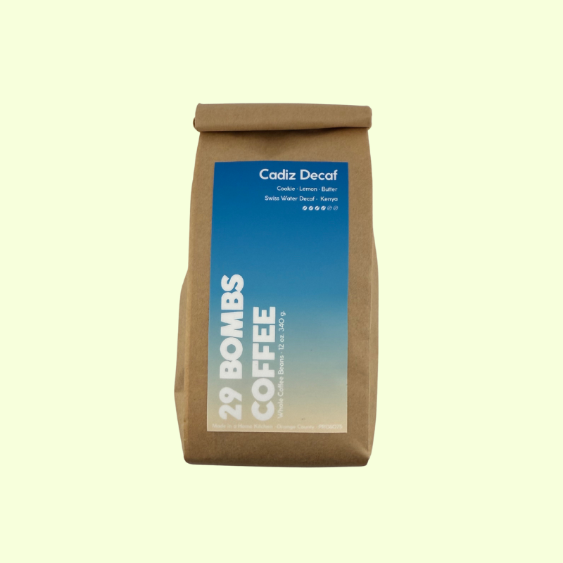 Cadiz Decaf – 29 Bombs Coffee