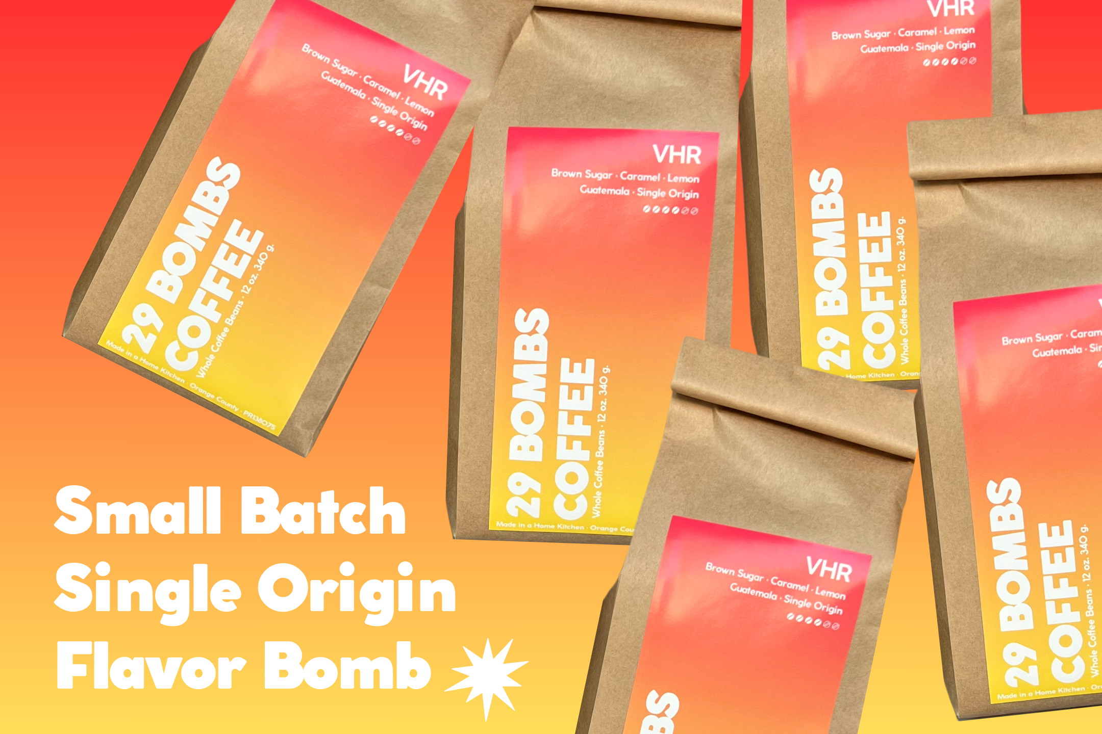 Small Batch, Single Origin, Flavor Bomb - Vacation Home Roast Coffee Bags 